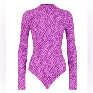 Fendi x SKIMS mock neck long sleeve bodysuit 💫